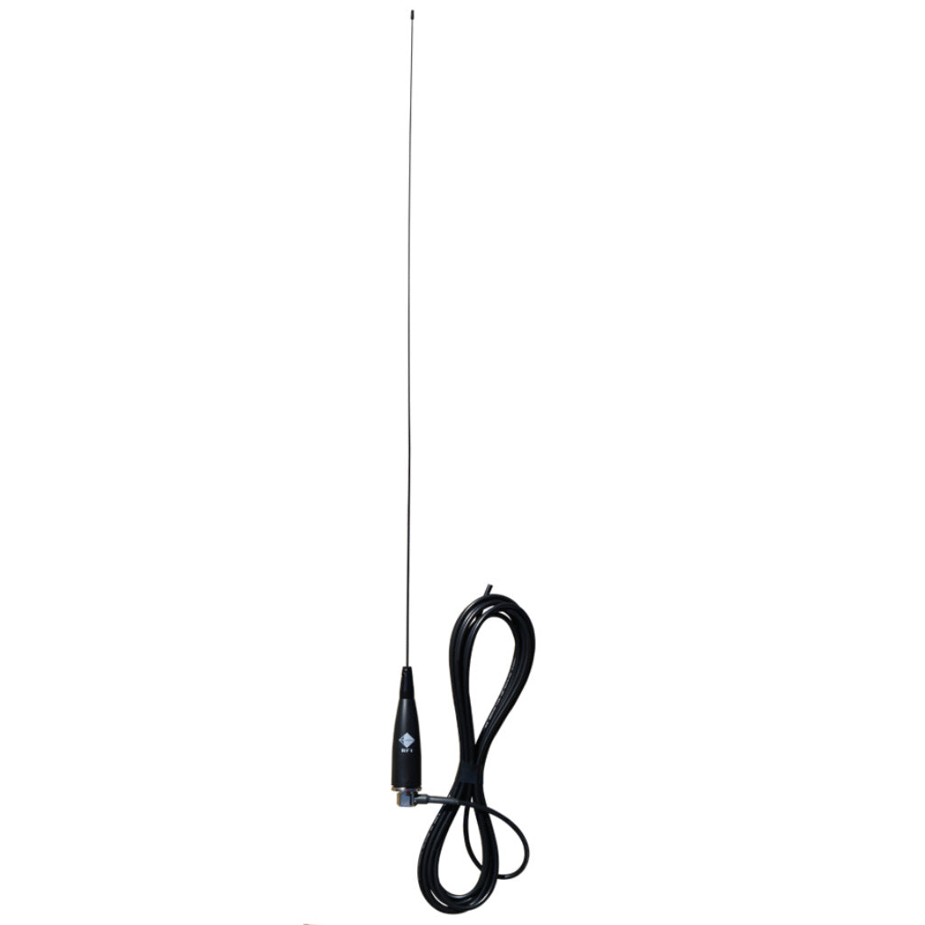 148-174MHz Broadband Ground Independent Mopole - MBC Base c/w 5m Cable (Tapered S/S Radiator)