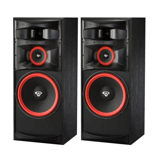 CERWIN VEGA XLS SERIES HOME AUDIO 12" 3-WAY FULL RANGE FLOOR SPEAKERS 300W MAX PAIR