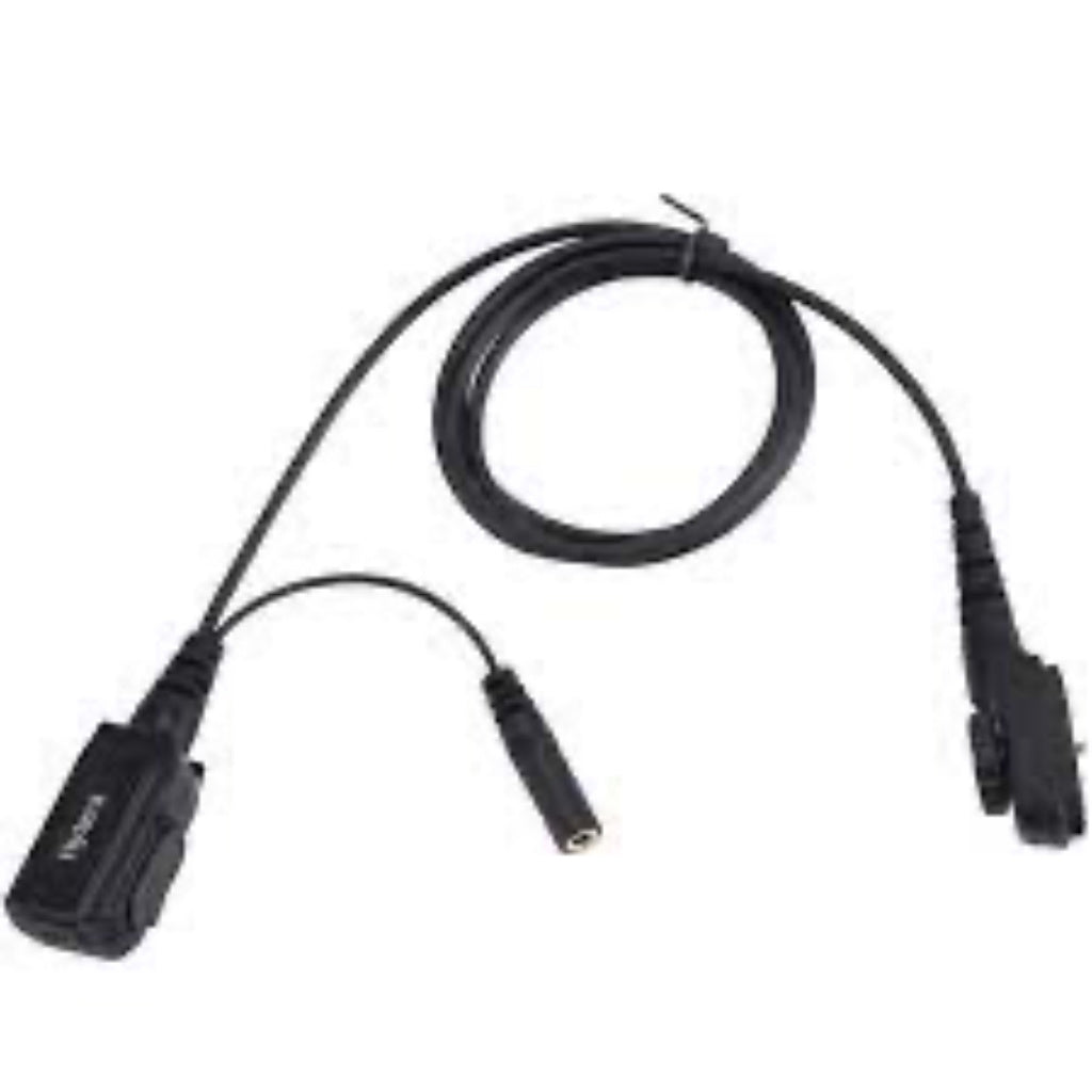 PD7/9 PTT & MIC Stereo Cable with 3.5mm Audio Jack